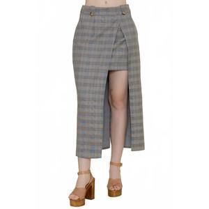 NEW FORE COLLECTION siren maxi skirt in gray